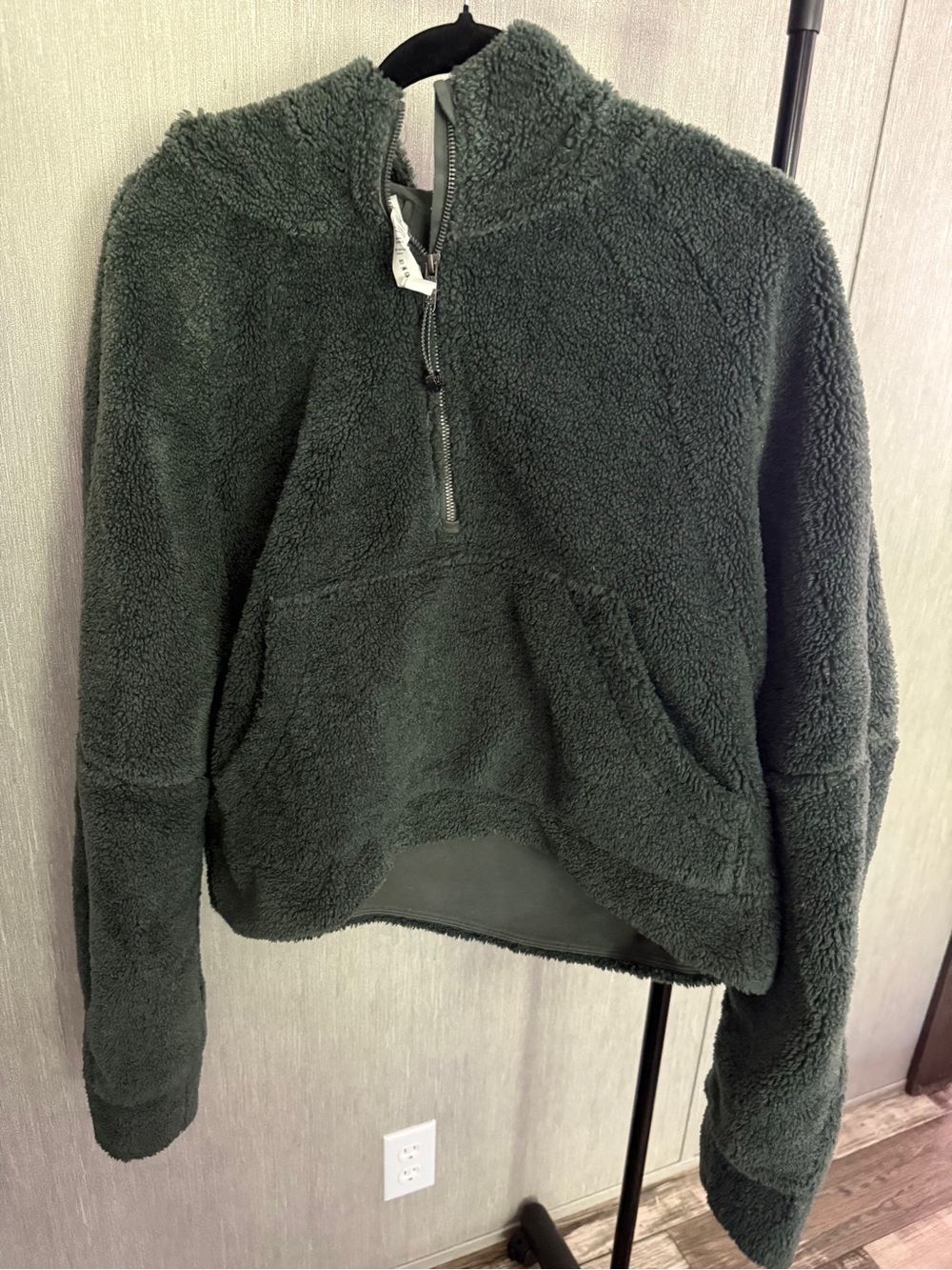 lululemon athletica Dark Forest Green Sherpa Half-Zip Pullover scuba